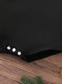 SHEIN Toddler Crew Neck Long Sleeve Printed Letter & Theme Sweatshirt, Family Matching Outfits (4 Pieces Are Sold Separately), Autumn/Winter