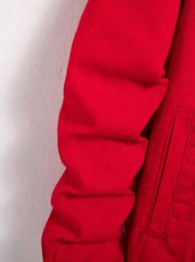 RivetRise Men's Casual Solid Color Denim Jacket For Autumn