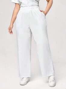 TaskEZ 大码护理服，带口袋的短袖上衣和长裤