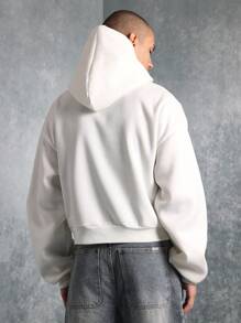SUMWON Casual Oversized Statement Hoodie Premium Sweatshirt Winter Fall Loungewear Streetwear Urban Fashion Minimalist Design Pull Over Hoodie Relaxed Fit