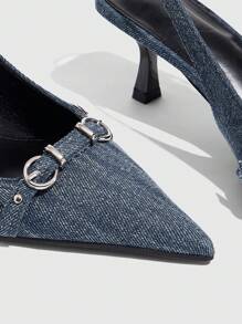 CUCCOO GRLICON Women's Y2K Punk Style High Heel Pumps, Suitable For Spring/Summer, Vacation, Travel, 2000's Style - Blue - View 8