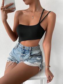 VaVaBold One Shoulder Cut Out Bodysuit