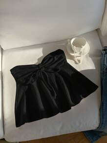 Sweetina 女式彈性無肩帶襯衫