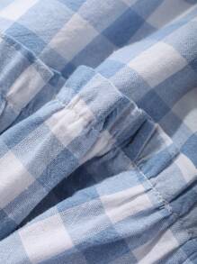 DAZY 女士格子宽松无袖休闲家居服，Moo Moo 睡衣