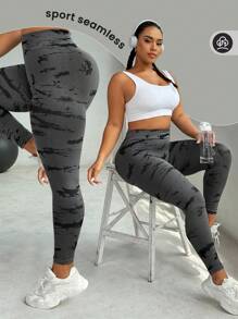 Easithlete 3pcs/Pack Plus Size Women's Seamless Woven Sports Pants, Winter