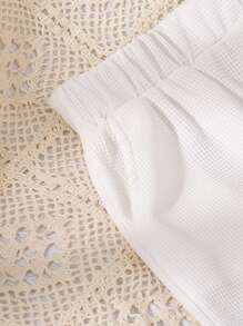 SHEIN 3pcs Set Young Boys Casual Shorts, Cute Bear Print Pattern, Side Pockets, Comfortable Knit Fabric, Versatile & Durable, Match With Casual Tees, Suitable For Daily Wear, School, Travel In Spring/Summer - Multicolor - View 3