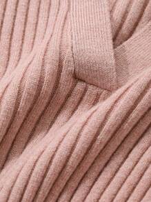 DAZY Business Casual Women's Solid Color Turtleneck Long Sleeve Sweater For Autumn/Winter,Fall Women Clothes - Pink - View 7