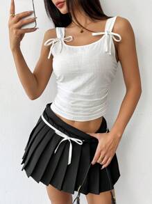 Chiquease Women's Elegant Bowknot Back Camisole Top