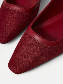 MOTF PREMIUM FASHIONABLE COMFORTABLE CASUAL FLATS, RED, FOR VALENTINE'S DAY, SPRING SHOES, SPRING BREAK EASTER FOR CHRISTMAS - Red - View 6