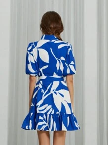 Aveloria Modichic Vestido De Manga Curta Estampado Aleatório