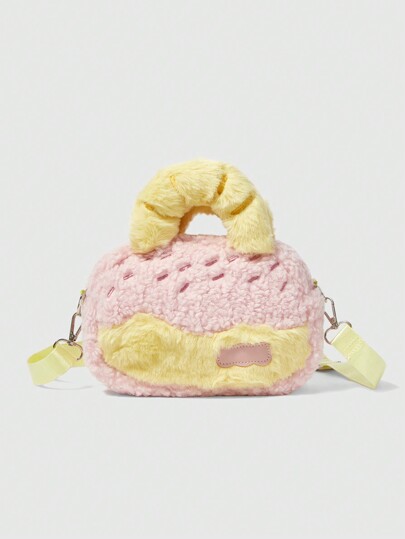 Kawaii Süße Damen Plüsch Tragetasche für den täglichen Gebrauch