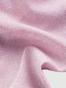 SHEIN MOD Dames Halter Top Met Hartvormige Sluiting, Gerimpelde, Asymmetrische Zoom