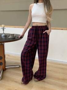 SHEIN EZwear 休闲宽松大码舒适阔腿裤，适合秋冬季