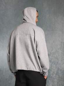 SUMWON Premium Full Zip Hoodie Athletic Drawstring Comfortable Casual Sportswear Relaxed Fit Winter Autumn Essential Loungewear Workout Basic Gym Training Streetwear