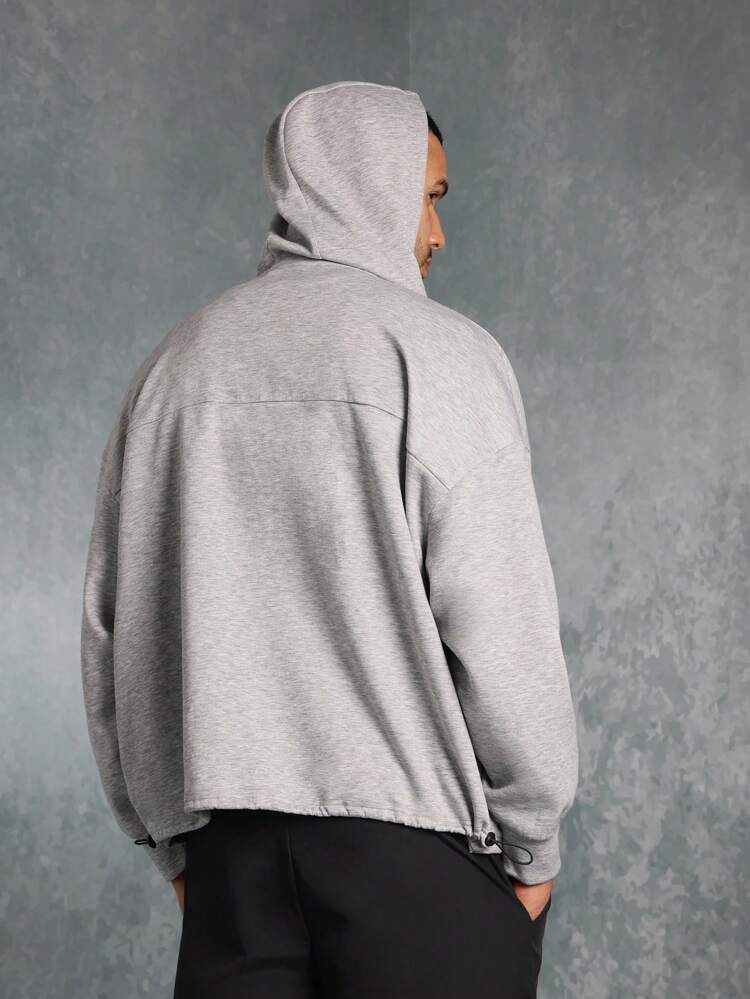 Premium Full Zip Hoodie With Drawstring