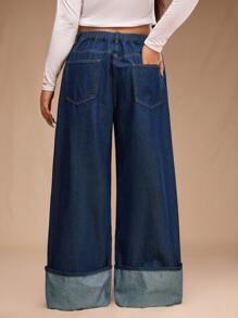 Forever 21 大码春夏女装高腰/阔腿/直筒/情人节/休闲/复古/节日/乡村音乐会/早午餐/返校节/复活节/宾客/茶会/基本款/音乐会女装/舞会/婚礼/狂欢节/正式/女牛仔/西部/鸡尾酒会/俱乐部/春季服装/生日/可爱/优雅/外出/度假/办公室/机场/ 2000 年代风格/街头风格牛仔裤 - 藍色 - 查看 2