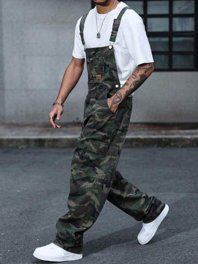 GALLERY FADE Denimoverall för män, avslappnad och moderiktig för dagligt bruk