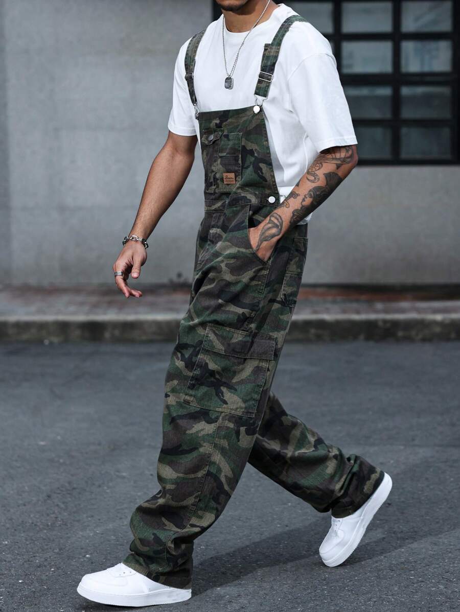 GALLERY FADE 男士牛仔连体裤，休闲时尚，适合日常穿着