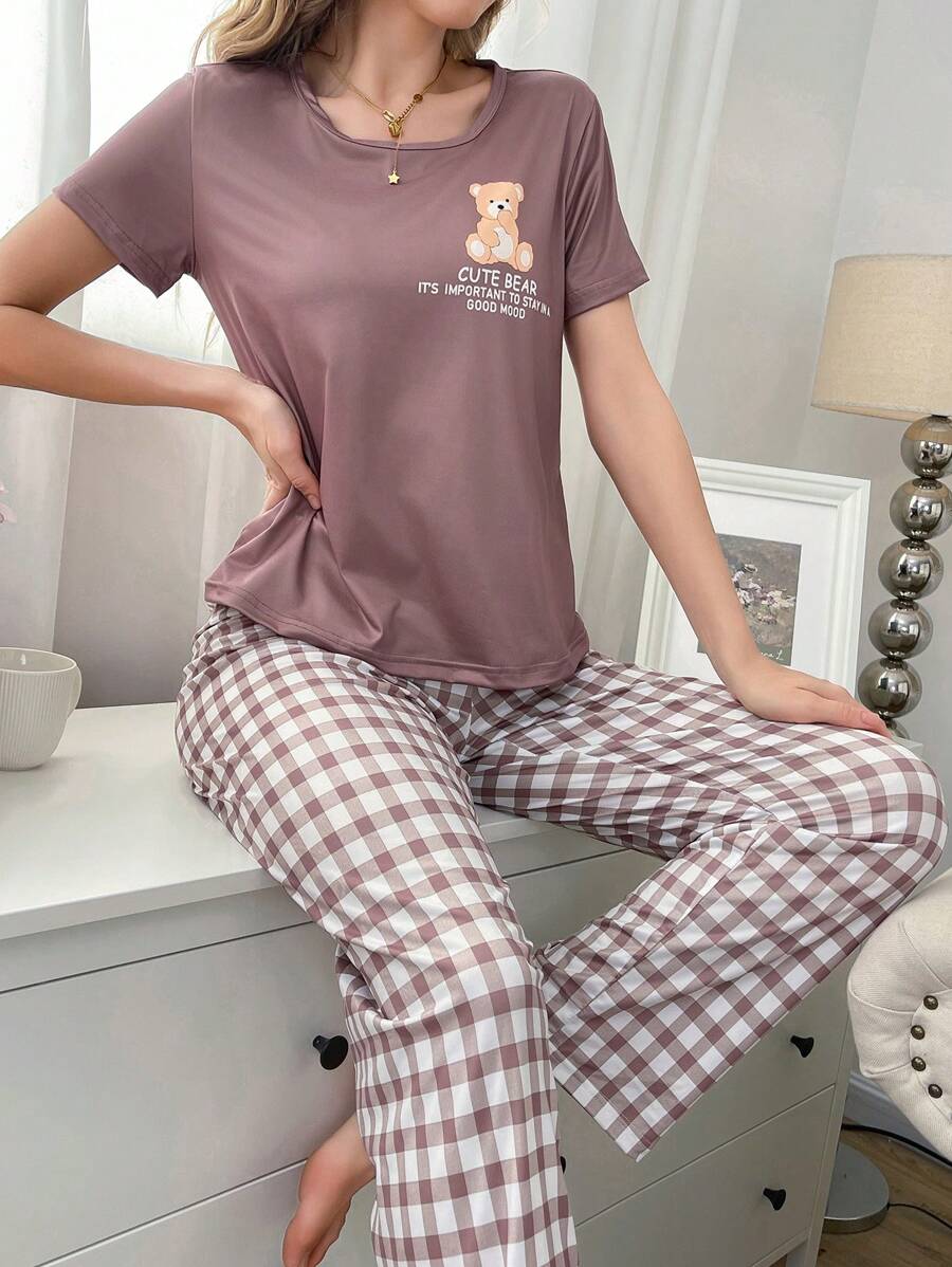 女士睡衣套装 - 彩色 - 查看 1