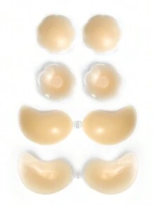 Women's Adhesive Bra, Minimalist & Multifunctional - Brown - View 1