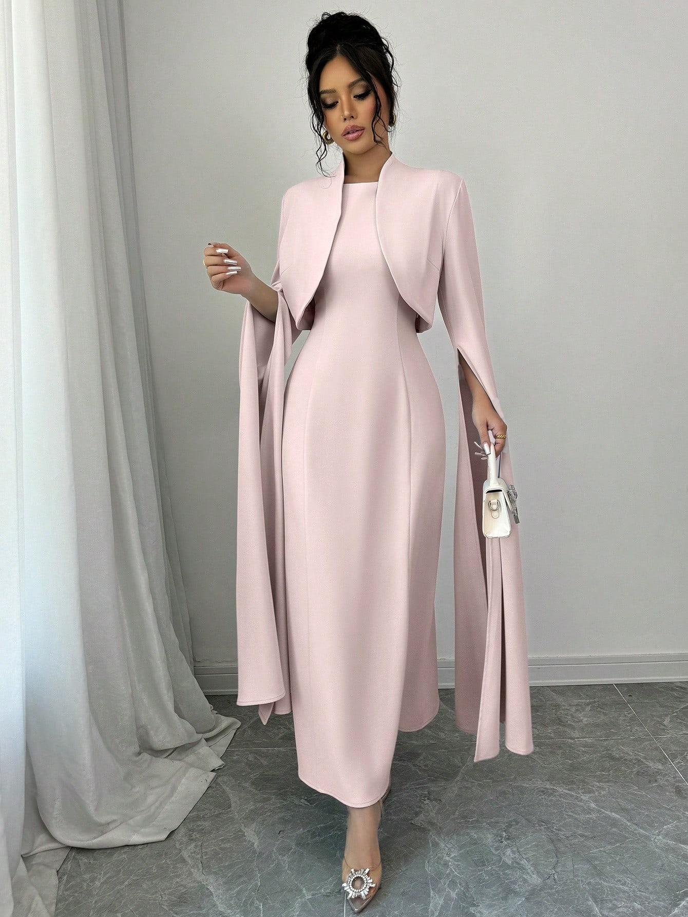 Elenzga مجموعة 2 قطعة: فستان بدون أكمام وملابس خار...