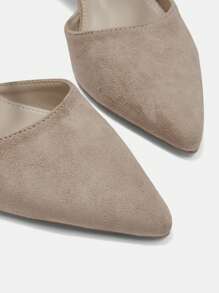 CUCCOO BIZCHIC Zapatos de tacón alto de punta afilada con diseño simple, para uso casual diario
