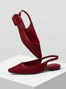 MOTF PREMIUM FASHIONABLE COMFORTABLE CASUAL FLATS, RED, FOR VALENTINE'S DAY, SPRING SHOES, SPRING BREAK EASTER FOR CHRISTMAS - Red - View 9