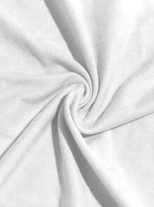 Rina Fox Plus Size Women's Summer Solid Color Ruched Off-Shoulder Slim White Crop Top