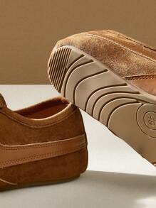 CUCCOO EASI 棕色绒面革平底女式休闲运动鞋女式运动鞋春季运动鞋复活节运动鞋