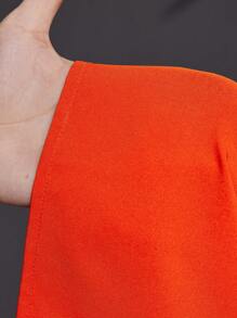 Slaydiva Plus Size Women V-Neck Loose Solid Color Dress, Suitable For Beach, Holiday & Casual Wear,Beach Dress Sundress,Holiday Outfits Boho