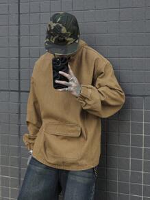 Manfinity EMRG 男士纯色休闲牛仔夹克，简约时尚，适合日常穿着