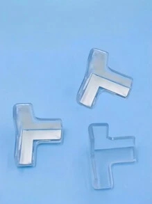 4/8/12PCS Crystal Clear Silicone Corner Guards Proofing Furniture Protectors Self Adhesive Soft Edge Bumpers Anti Collision Pads For Table Desk Cabinet Wall No Residue Home - White - View 5