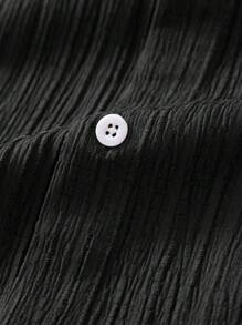 Manfinity RSRT Bộ áo sơ mi cài nút tay ngắn màu trơn và quần short cạp rút cho nam, trang phục thường ngày - Nhiều màu - Xem 5