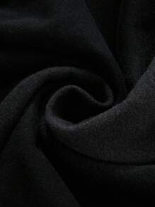 Manfinity EMRG Men's Letter & Angel Print Drawstring Waist Shorts - Black - View 7