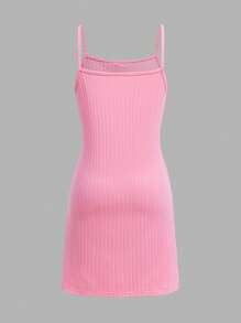 SHEIN Wildeya Set de 2 piezas para niña preadolescente: Blusa de manga corta con lazo y vestido con tirantes con lazo, versátil para el Día de San Valentín, vacaciones, primavera, otoño, verano, uso escolar, temporada de bodas, con diseño floral/decorativo