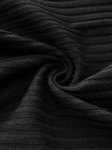 SHEIN Maternity Elastic Waist Solid Color Casual Skirt