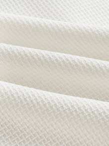 Maija Nuova gonna dritta midi in tweed bianca con lacci e corde in contrasto di colori, adatta per il capodanno, San Valentino e altri festival - Albicocca - Visualizzare 8