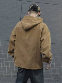 Manfinity EMRG 男士纯色休闲牛仔夹克，简约时尚，适合日常穿着