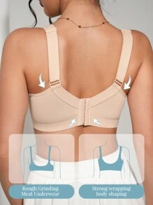 DesireSculpt 3pcs Women Lace Soft & Comfortable Adjustable Strap Gather Lift Bra With Underwire Lingerie - Multicolor - View 7