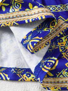 SHEIN Newborn Baby Girl Summer Dress - Blue - View 7