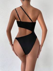 VaVaBold One Shoulder Cut Out Bodysuit