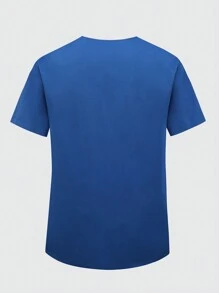 Manfinity Homme 男士纯色前拉链短袖休闲护理服