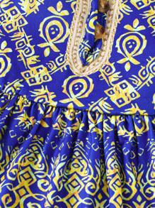 SHEIN Newborn Baby Girl Summer Dress - Blue - View 4