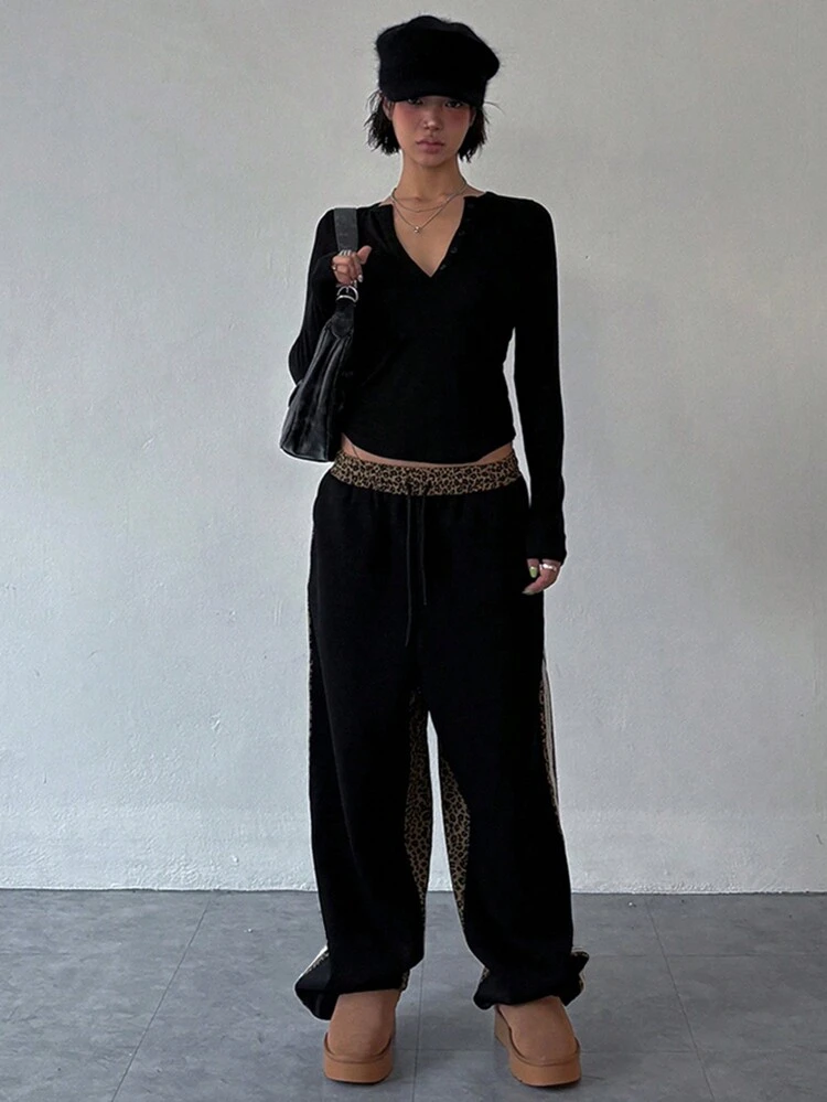 Women's Solid Color Fitted Half-Placket Short Sleeve T-Shirt, Spring/Summer Long Sleeve Women Tops,Fall Women Clothes Crop Women Tops