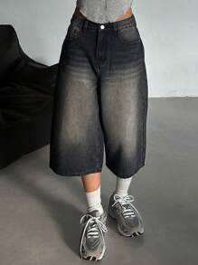 DAZY Women's Loose Casual Retro Denim Shorts, New Summer Style