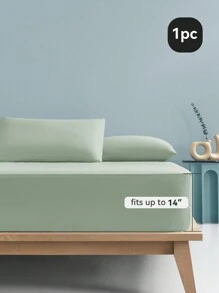 1 st. effenkleurig hoeslaken, matrasbeschermer, matrashoes voor bed, hoeslaken met diepe zak, zacht en ademend, voor alle bedmaten - eenpersoonsbed, tweepersoonsbed, kingsize, queensize laken