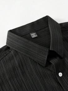 Manfinity RSRT Bộ áo sơ mi cài nút tay ngắn màu trơn và quần short cạp rút cho nam, trang phục thường ngày - Nhiều màu - Xem 4