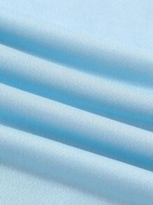 SHEIN 2 件套 Tween 女童休闲字母拼布运动风格服装