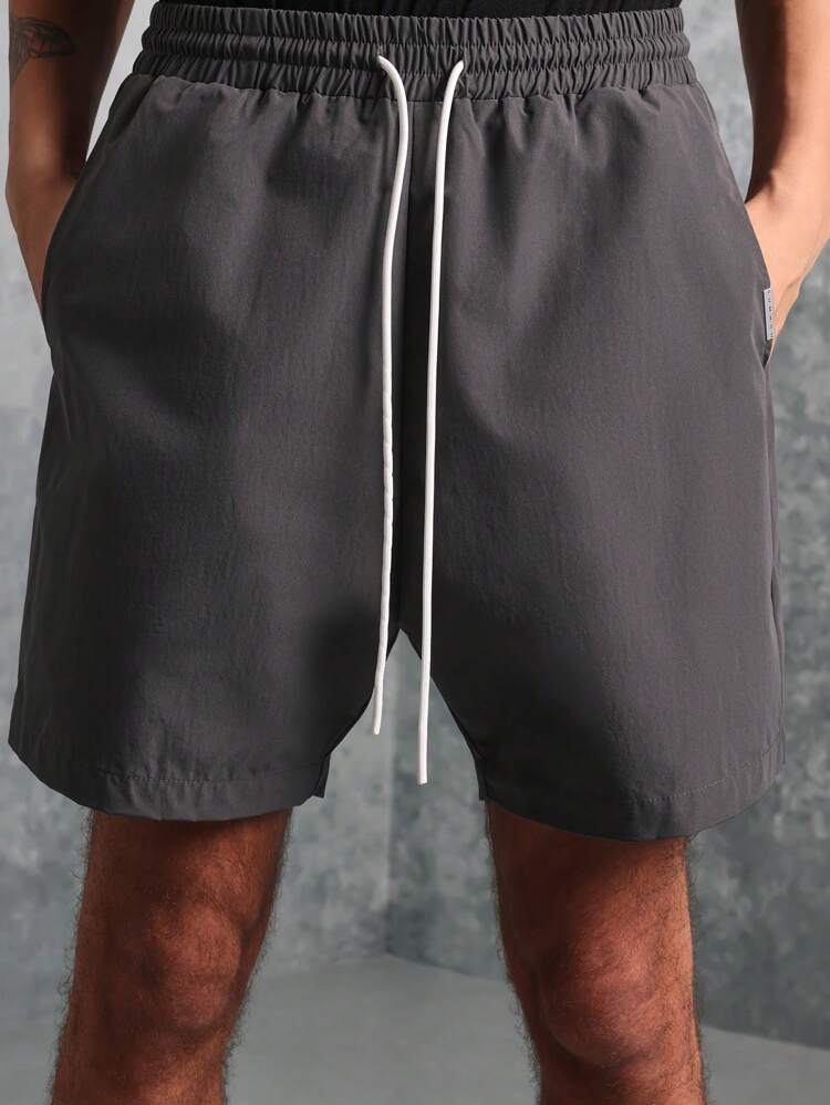 Relaxed Fit Button Through Short Sleeve Shirt And Regular Short With Drawstrings 2 Piece Set