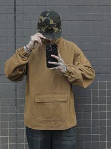 Manfinity EMRG 男士纯色休闲牛仔夹克，简约时尚，适合日常穿着